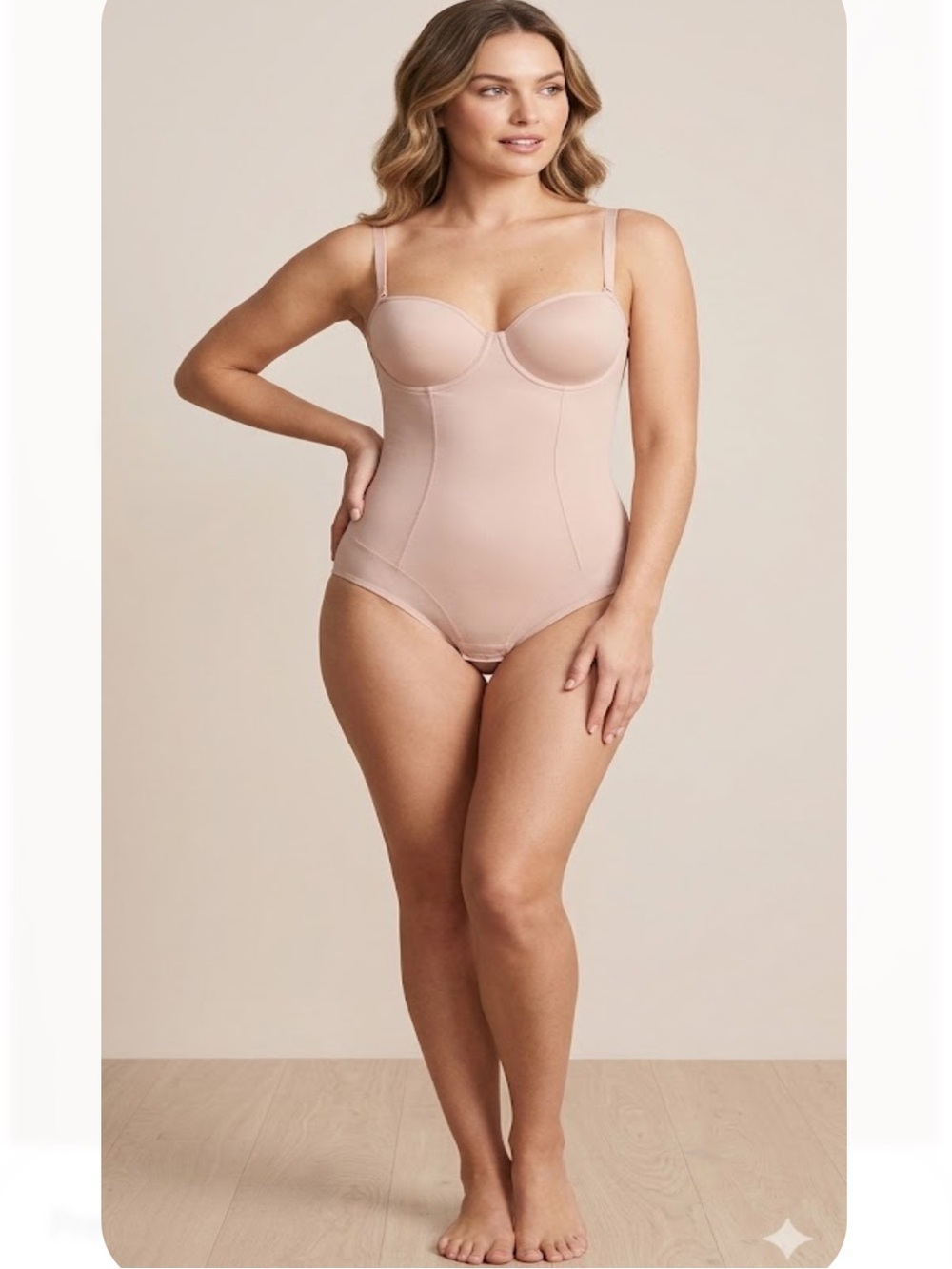 Marilyn Monroe Nude / Blush Shaping Bodysuit